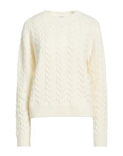 Max Mara Woman Sweater Ivory Size M Cashmere In White