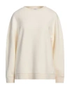 Max Mara Woman Sweater Ivory Size M Virgin Wool, Cashmere, Polyamide In Neutral