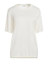Max Mara Woman Sweater Ivory Size Xl Silk, Cashmere In White
