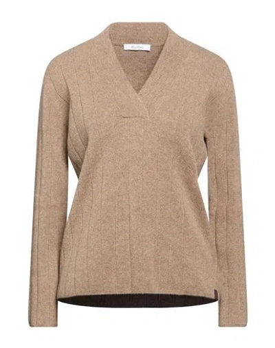Max Mara Woman Sweater Khaki Size Xs Cashmere In Neutral