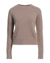 Max Mara Woman Sweater Light Brown Size L Cashmere In Beige