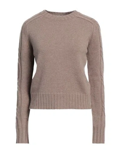Max Mara Woman Sweater Light Brown Size L Cashmere In Beige