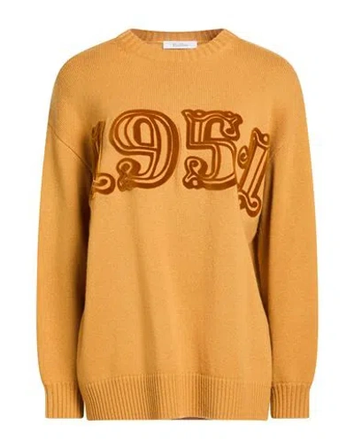 Max Mara Woman Sweater Marigold Size M Wool, Cashmere In Brown