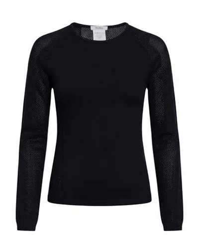Max Mara Woman Sweater Midnight Blue Size Xs Wool, Polyamide, Polyester In Black