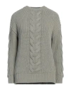 Max Mara Woman Sweater Military Green Size L Cotton In Green