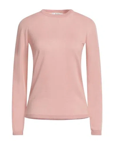 Max Mara Woman Sweater Pastel Pink Size S Virgin Wool