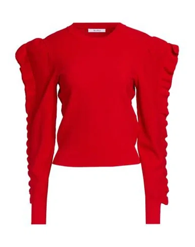 Max Mara Woman Sweater Red Size L Viscose, Polyester