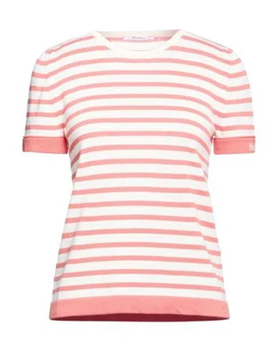 Max Mara Woman Sweater Salmon Pink Size L Cotton In Multi