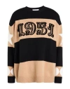 Max Mara Multicolor Dirce 1951-motif Striped Jumper In Beige