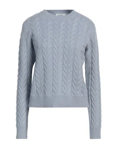 Max Mara Woman Sweater Sky Blue Size M Cashmere