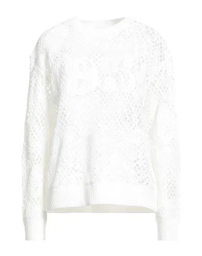 Max Mara Woman Sweater White Size M Cotton, Polyester
