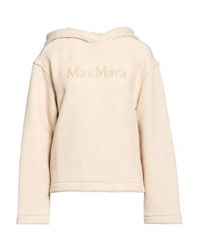 Max Mara Woman Sweatshirt Beige Size L Cotton, Polyester In Neutral