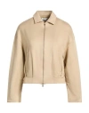 Max Mara Argenta Zip-front Collared Jacket In Brown