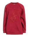 MAX MARA MAX MARA WOMAN SWEATSHIRT BURGUNDY SIZE S POLYESTER, COTTON, POLYAMIDE