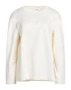 Max Mara Cotton Silk Sweatshirt Sweatshirts White In White