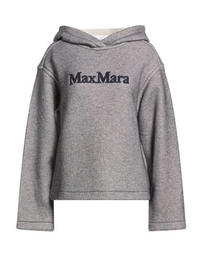 Max Mara Woman Sweatshirt Navy Size L Cotton, Polyester In Gray