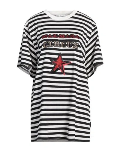 Max Mara Woman T-shirt Black Size L Cotton