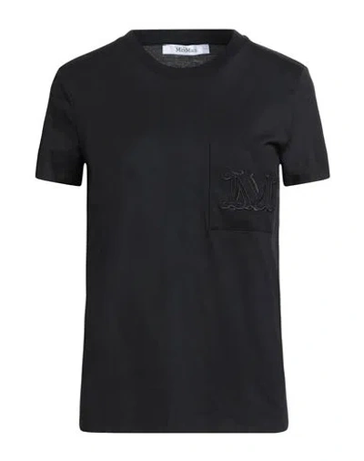 MAX MARA MAX MARA WOMAN T-SHIRT BLACK SIZE L COTTON