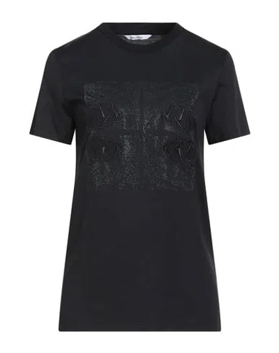 MAX MARA MAX MARA WOMAN T-SHIRT BLACK SIZE L COTTON