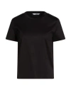 Max Mara Woman T-shirt Black Size L Cotton In Black