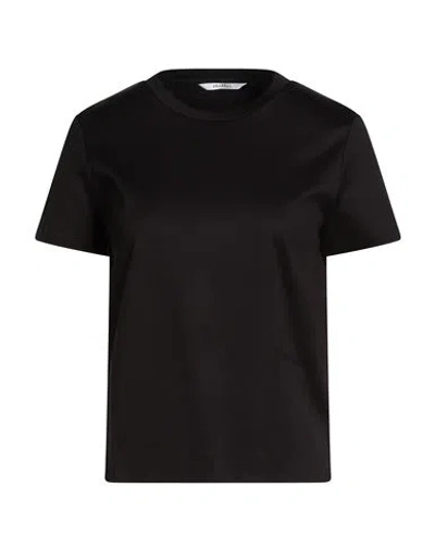 Max Mara Woman T-shirt Black Size L Cotton
