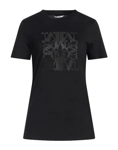 MAX MARA MAX MARA WOMAN T-SHIRT BLACK SIZE S COTTON