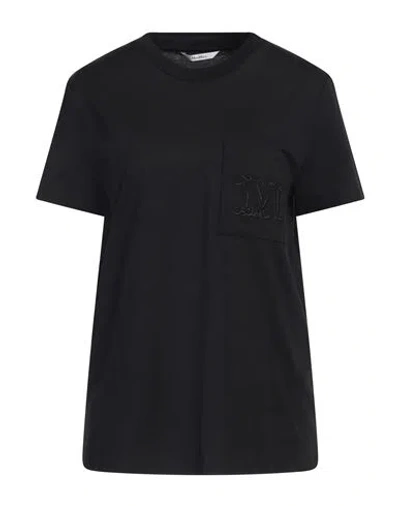 MAX MARA MAX MARA WOMAN T-SHIRT BLACK SIZE S COTTON