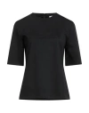 Max Mara Woman T-shirt Black Size M Wool