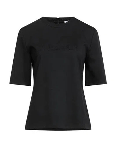 Max Mara Woman T-shirt Black Size M Wool