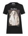 Max Mara Woman T-shirt Black Size S Cotton In Black