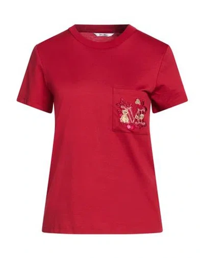 MAX MARA MAX MARA WOMAN T-SHIRT BRICK SIZE L COTTON