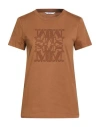 Max Mara Woman T-shirt Brown Size Xs Cotton
