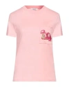 Max Mara Cotton T-shirt In Pink