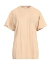 Max Mara Woman T-shirt Sand Size L Cotton In Beige