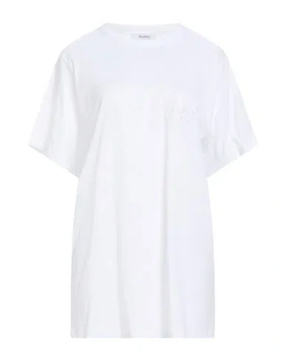 Max Mara Woman T-shirt White Size L Cotton