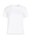 Max Mara Woman T-shirt White Size L Cotton