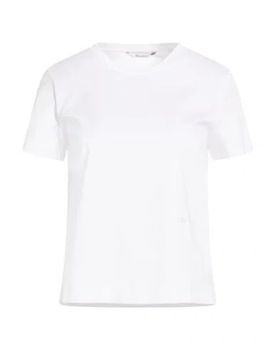 Max Mara Woman T-shirt White Size L Cotton