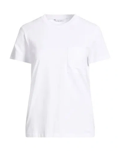 Max Mara Woman T-shirt White Size L Cotton