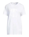 Max Mara Woman T-shirt White Size L Cotton