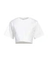 Max Mara Crop-top With Logo In White