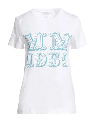 Max Mara Woman T-shirt White Size M Cotton