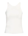 Max Mara Cotton Crew Neck Top With Ribbed Texture In White