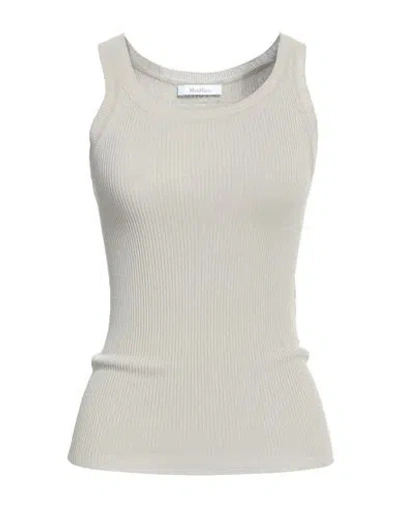 Max Mara Woman Top Beige Size M Viscose, Polyester