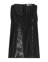 Max Mara Woman Top Black Size 12 Polyester In Black