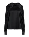 Max Mara Woman Top Black Size 10 Silk