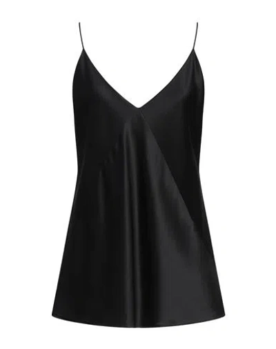 MAX MARA MAX MARA WOMAN TOP BLACK SIZE 12 SILK
