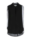 Max Mara Woman Top Black Size 6 Silk