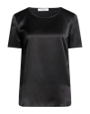 Max Mara Woman Top Black Size 6 Silk