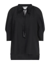 Max Mara Woman Top Black Size 8 Cotton