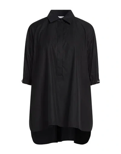 Max Mara Woman Top Black Size 8 Cotton